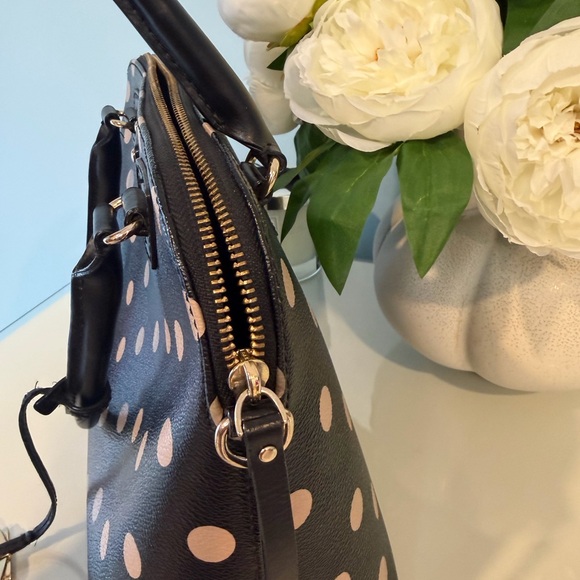 Kate Spade Black and cream Dot Satchel - Picture 5 of 8